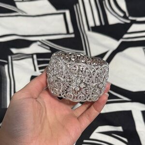 Elegant Silver Filigree Bracelet